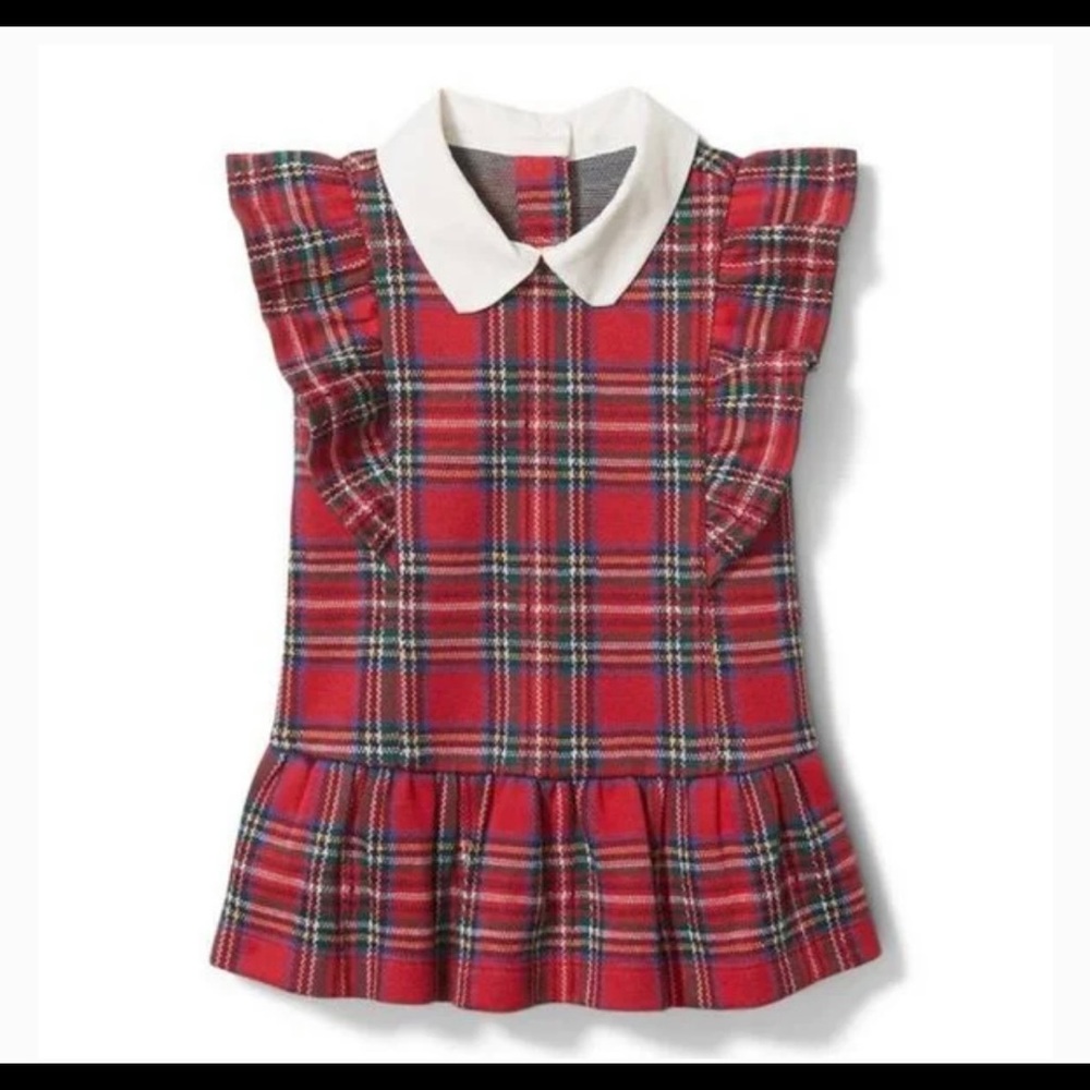 Janie and Jack Plaid Peplum Top